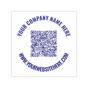 Benutzerdefinierter QR-Code und Briefmarke zur Tex Permastempel
