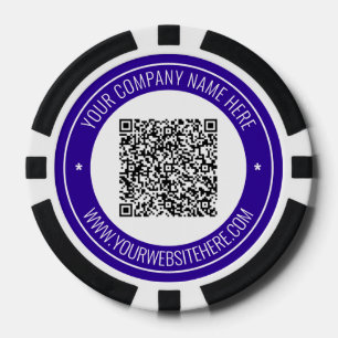 Benutzerdefinierter QR-Code und Text-Chips für Ihr Pokerchips
