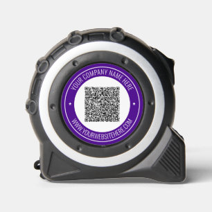 Benutzerdefinierter QR-Code und Text für die Messu Maßband