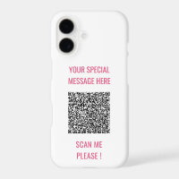 Benutzerdefinierter QR-Code und Text Ihr eigenes D