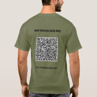 Benutzerdefinierter QR-Code und Text Ihres Busines