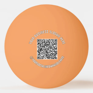 Benutzerdefinierter QR-Code und Text Promotional P Tischtennisball