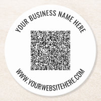 Benutzerdefinierter QR-Code und Untersetzer für Te