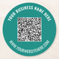 Benutzerdefinierter QR-Code und Untersetzer für Te