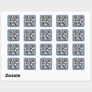 Benutzerdefinierter QR-Code und Werbeaktion in Tex Quadratischer Aufkleber