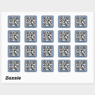 Benutzerdefinierter QR-Code und Werbeaktion in Tex Quadratischer Aufkleber