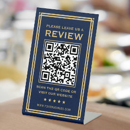 Benutzerdefinierter QR-Code Verlasst einen Klassik Sockelschild