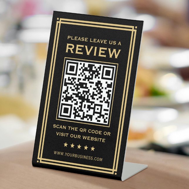 Benutzerdefinierter QR-Code Verlasst einen klassis Sockelschild (Von Creator hochgeladen)