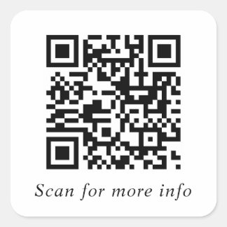 Benutzerdefinierter QR-Code-Website-Generator Quadratischer Aufkleber