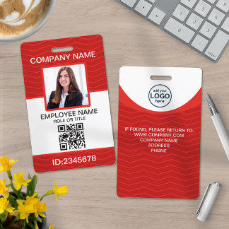 Benutzerdefinierter QR-Foto für Firmenmitarbeiter Ausweis