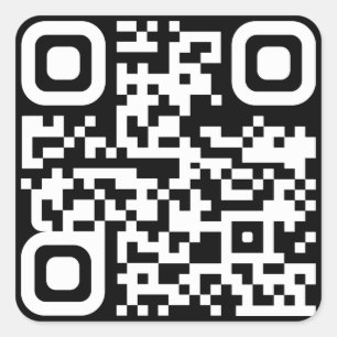 Benutzerdefinierter quadratischer QR-Code-Aufklebe Aufkleber