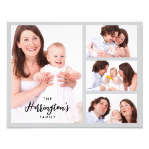 Benutzerdefinierter Rahmen für 4 Familienfotos im  Fotodruck