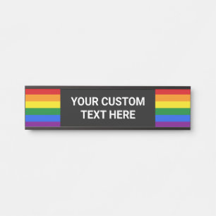 Benutzerdefinierter Rainbow-Prix Türschild