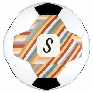 Benutzerdefinierter Retro-70er geometrischer Socce Fußball