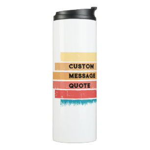 Benutzerdefinierter Retro-Style-Hundebesitzer für  Thermosbecher