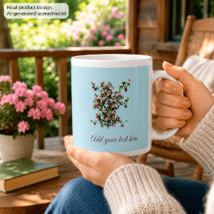 Benutzerdefinierter Rhododendron-Blumengarten Jumbo-Tasse