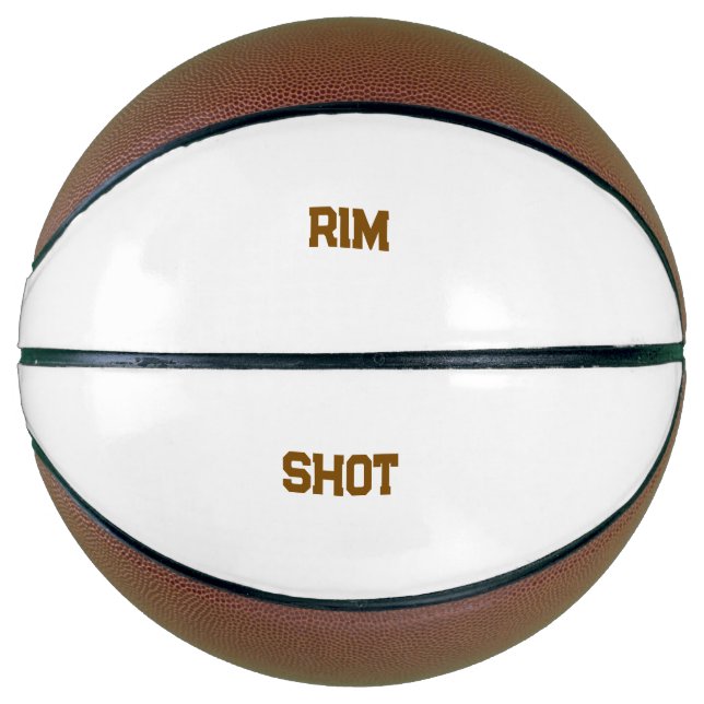 Benutzerdefinierter Rim Shot Basketball (Vorderseite)