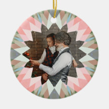 Benutzerdefinierter rosa grauer Weihnachtsstern Fa