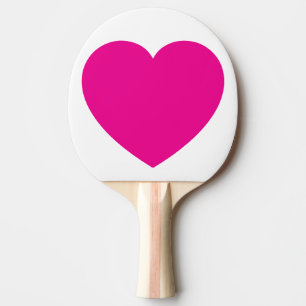 Benutzerdefinierter rosa Herz-Ping-Pong-Ball – Rom Tischtennis Schläger
