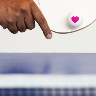 Benutzerdefinierter rosa Herz-Ping-Pong-Ball – Rom Tischtennisball