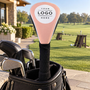 Benutzerdefinierter rosafarbener Business-Logo-Bra Golf Headcover