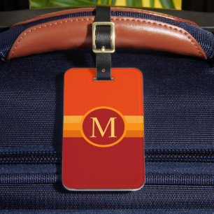 Benutzerdefinierter roter gelber Orange-Maroon-Far Gepäckanhänger