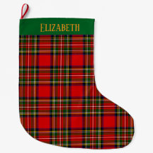 Benutzerdefinierter Royal Stewart Clan Tartan Karo