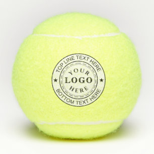 Benutzerdefinierter runder Logo-Text Stylische Ten Tennisbälle