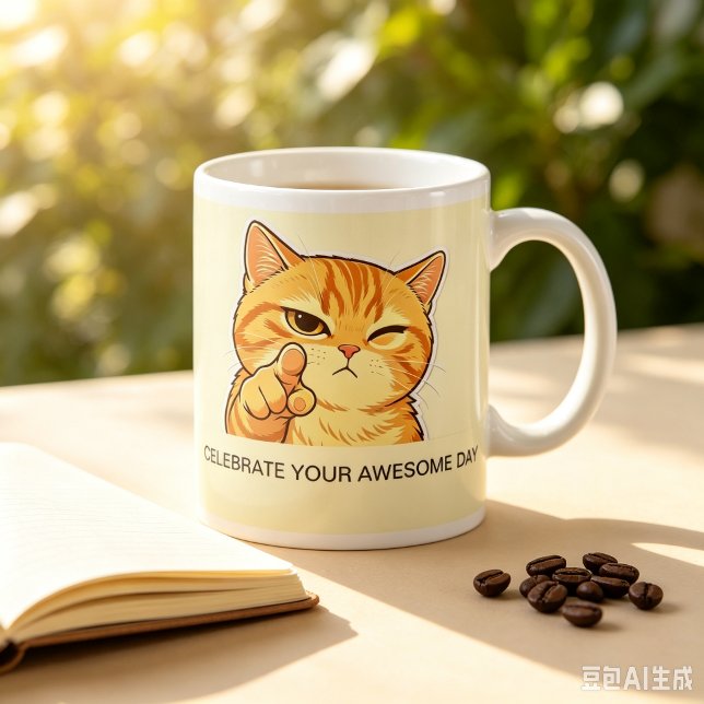 Benutzerdefinierter schicker frecher orangefarbene mattglastasse (Sassy winking orange cat coffee mug, fun humorous gift to celebrate a special awesome day.)