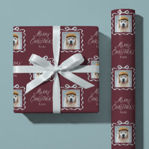 Benutzerdefinierter Schleifen-Haustier-Hund-Katze- Geschenkpapier