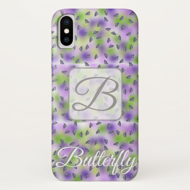 Benutzerdefinierter Schmetterling iPhone x Fall Case-Mate iPhone Hülle (Rückseite)
