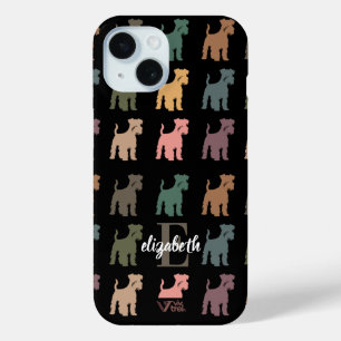 Benutzerdefinierter Schnauzer Retro Name Anfangsbu Case-Mate iPhone Hülle