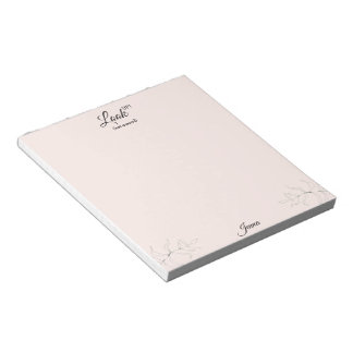 Benutzerdefinierter Schriftname Christian Blush Notizblock
