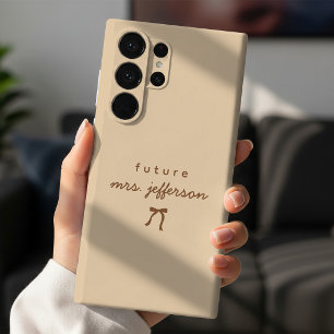 Benutzerdefinierter Schriftzug Braut Verlobungsank Case-Mate iPhone 14 Plus Hülle