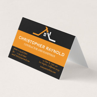 Benutzerdefinierter Schwarz-Orange-Zuhause-Gebäude