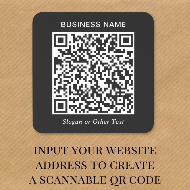 Benutzerdefinierter schwarzer QR-Code Geschäft Quadratischer Aufkleber (Von Creator hochgeladen)