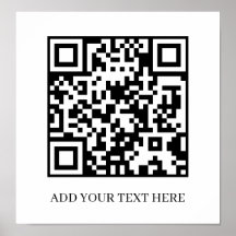 Benutzerdefinierter schwarzer QR-Code | Minimalist