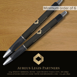 Benutzerdefinierter schwarzer und goldener Stift m