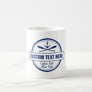 Benutzerdefinierter See, Strandhaus & Boot Nautilu Kaffeetasse