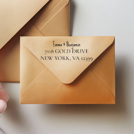 Benutzerdefinierter Selbstfärb-Stempel mit Adresse Permastempel