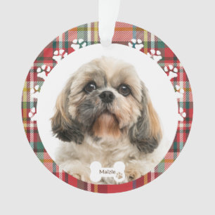 Benutzerdefinierter Shih Tzu Hund Haustier Foto We Ornament