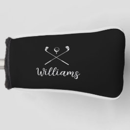 Benutzerdefinierter Skriptname Golfklubs Schwarz u Golf Headcover