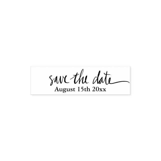 Benutzerdefinierter Skripttext SAVE THE DATE selbs Permastempel (Design)