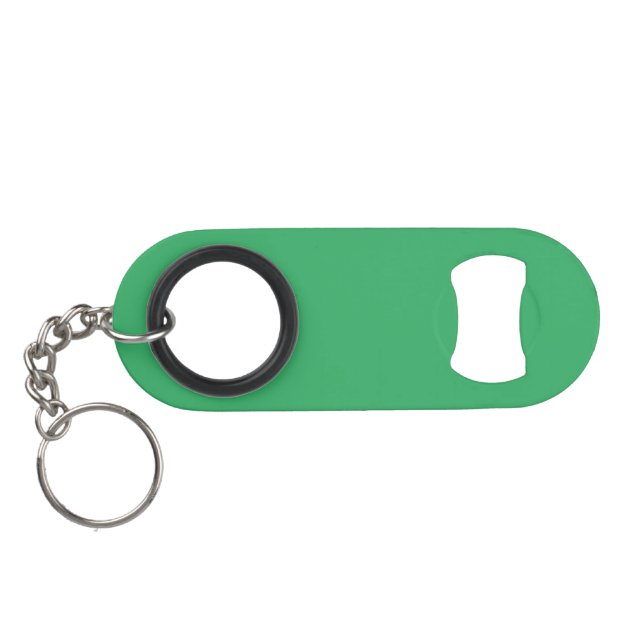 Benutzerdefinierter Smaragdgrüner Button Pin Mini Flaschenöffner (Rückseite Horizontal)