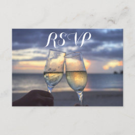 Benutzerdefinierter Sonnenuntergang auf RSVP-Karte RSVP Karte