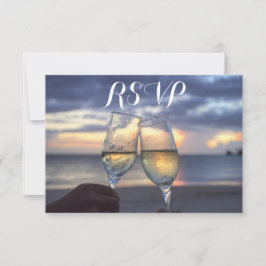 Benutzerdefinierter Sonnenuntergang auf RSVP-Karte RSVP Karte