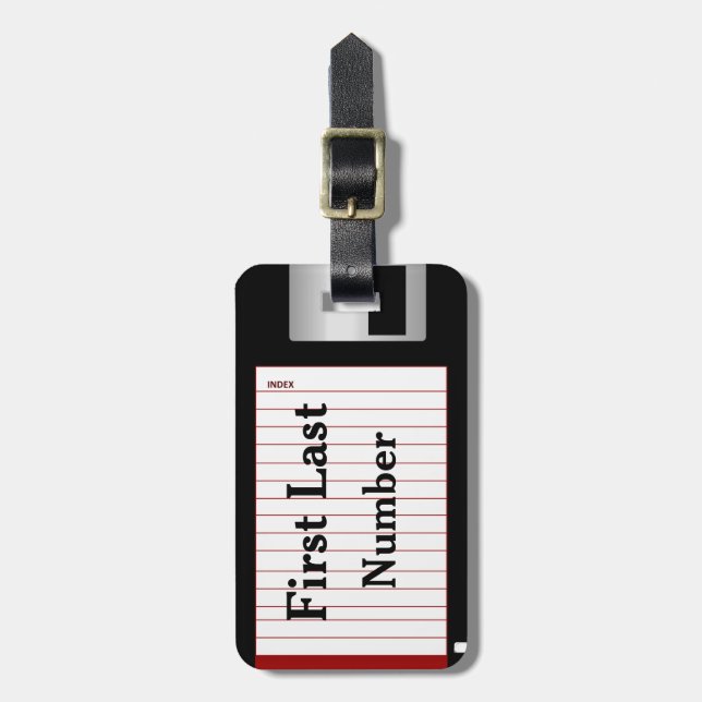 Benutzerdefinierter Spaß und doppelseitige Nerdy-D Gepäckanhänger (Vorderseite vertikal)