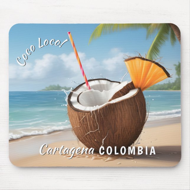 Benutzerdefinierter Standort Coco Loco Mousepad (Vorne)