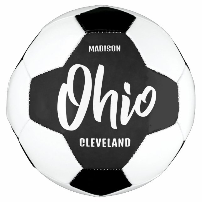 Benutzerdefinierter Standort, Name & Farbe Ohio Fußball (Vorderseite)