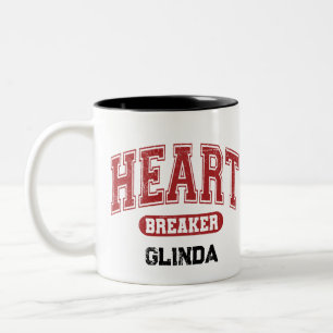 Benutzerdefinierter, stark abweichender Schriftart Zweifarbige Tasse